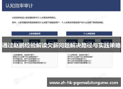 通过赵鹏经验解读欠薪问题解决路径与实践策略